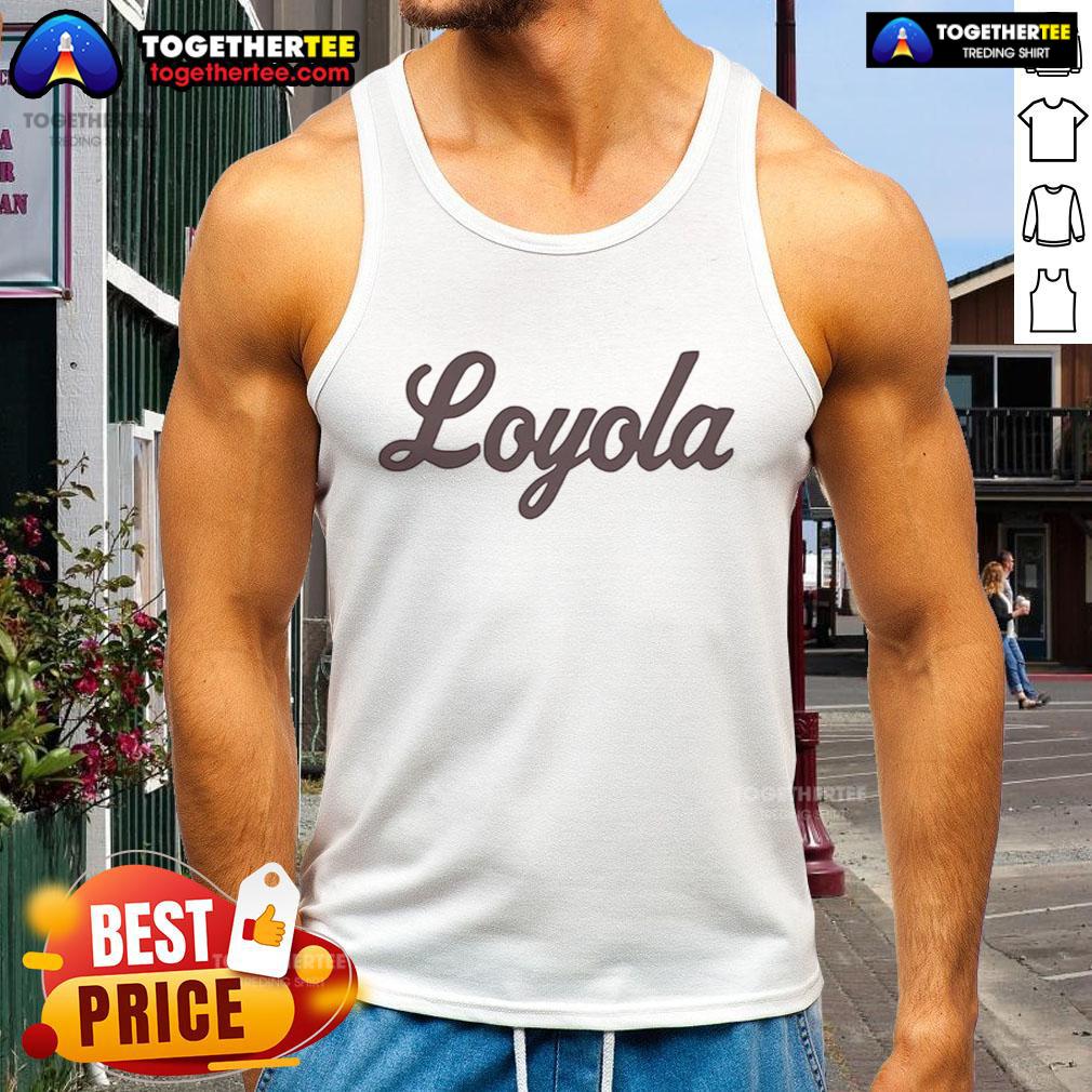 Original Julie Chen Moonves Loyola tank top featuring a stylish design, perfect for casual wear and fans.