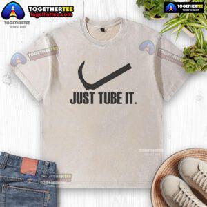 Alt Text: Original Just Tube It Sickle Washed T-Shirt featuring a trendy design and soft fabric, perfect for casual wear.