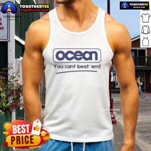 Original Ocean You Can't Beat Em Tank Top featuring vibrant ocean graphics and a comfortable fit for summer wear.