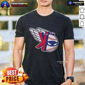 Original Pitching Ninja Cleveland Guardians K Wings T-Shirt featuring a stylish design for baseball fans.