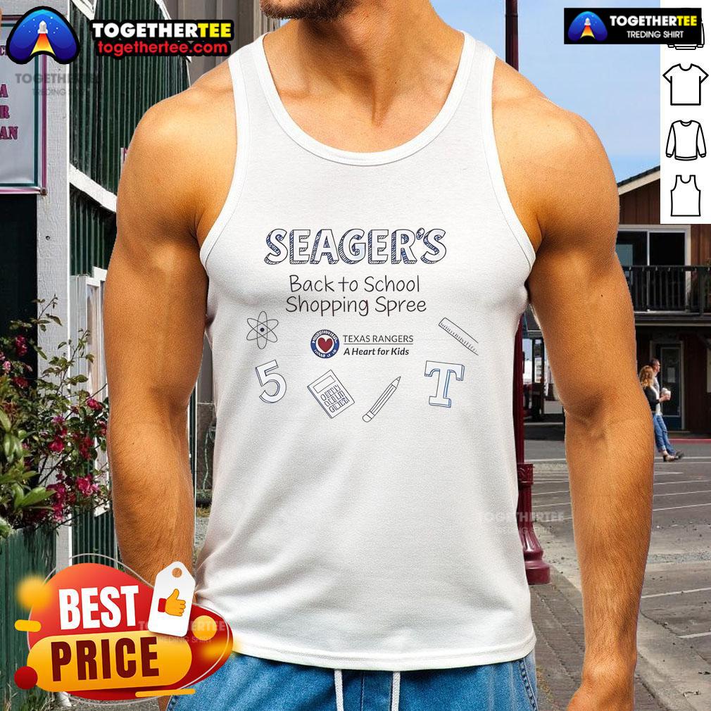 Original Seager Back To School Shopping Spree Tank Top in vibrant colors, perfect for stylish school outfits.