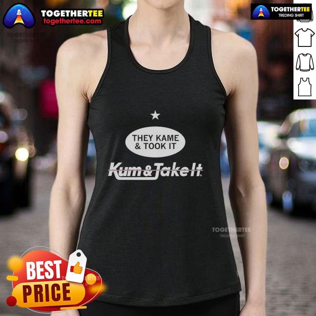 Original They Came And Took It tank top featuring bold graphic design for casual wear enthusiasts.