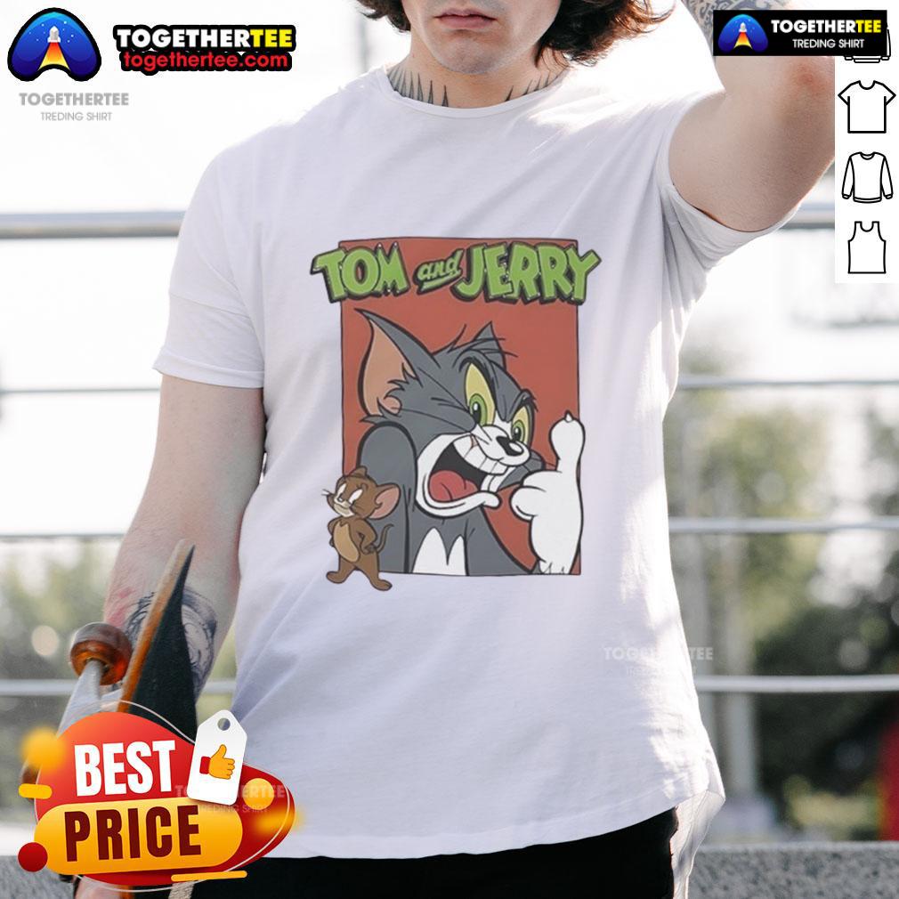 Original Tom and Jerry T-Shirt featuring classic cartoon characters in vibrant colors, perfect for fans and collectors.