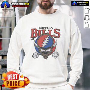 Premium Buffalo Bills Homage NFL x Grateful Dead sweatshirt featuring vibrant graphics and cozy design for fans.