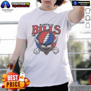 Premium Buffalo Bills Homage NFL x Grateful Dead T-Shirt featuring vibrant graphics and a unique design for fans.