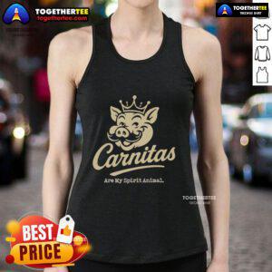 Premium Carnitas Are My Spirit Animal Tank Top in vibrant colors, perfect for food lovers and casual wear enthusiasts.