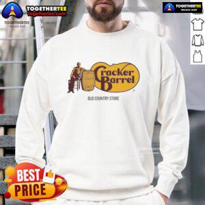 Alt Text: Premium Cracker Barrel Old Country Store logo sweatshirt featuring a cozy design and vibrant colors.
