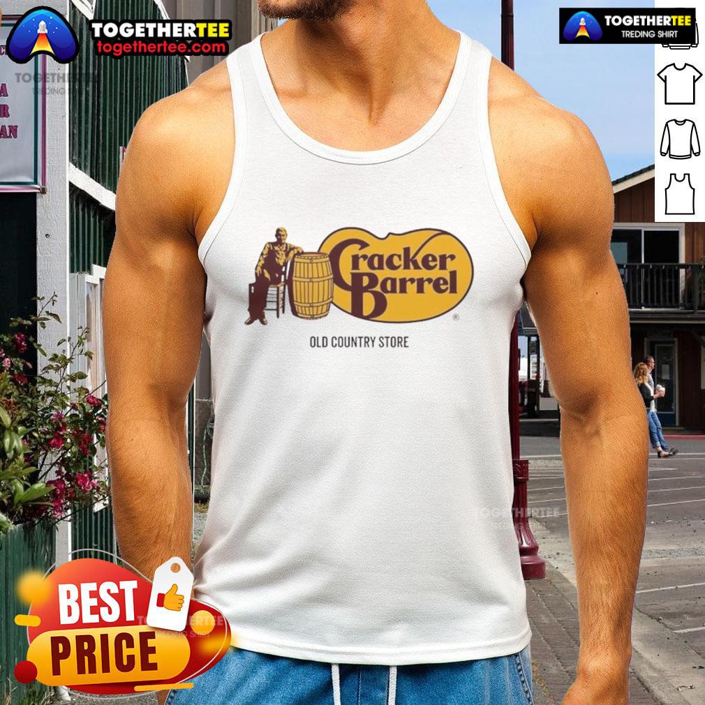 Premium Cracker Barrel Old Country Store logo tank top featuring a stylish design for casual wear enthusiasts.