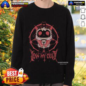 Premium Demon Lamb sweatshirt from Cult of the Lamb, featuring a bold design and comfortable fit for fans.