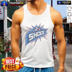 Premium Detroit Shock tank top featuring a stylish design, perfect for fans and casual wear enthusiasts.