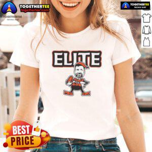 Premium Joe Flacco Elite Cleveland Browns Football Elfe Ladies Tee in stylish design, perfect for fans and casual wear.