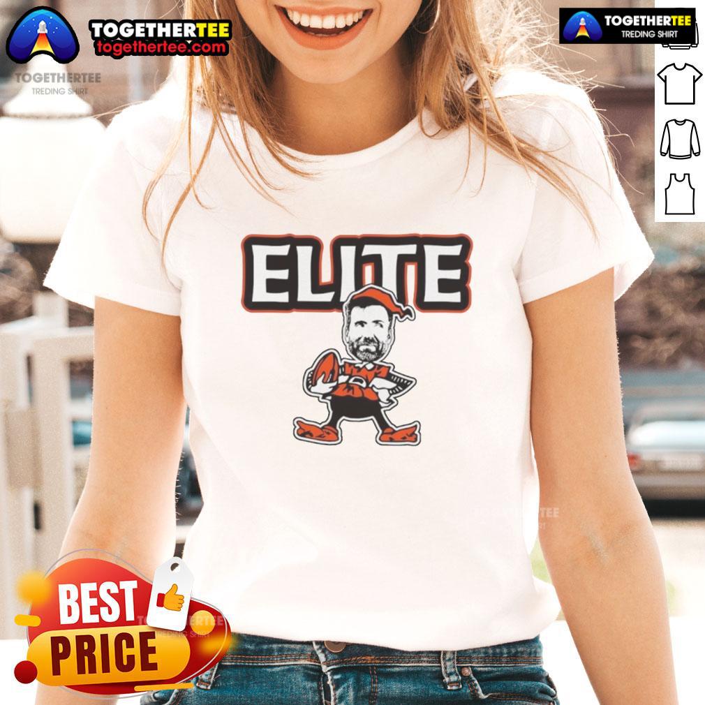 Premium Joe Flacco Elite Cleveland Browns Football Elfe Ladies Tee in stylish design, perfect for fans and casual wear.