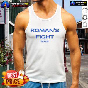 Premium Romans Fight 2025 tank top featuring bold graphics and a stylish design for fitness enthusiasts.