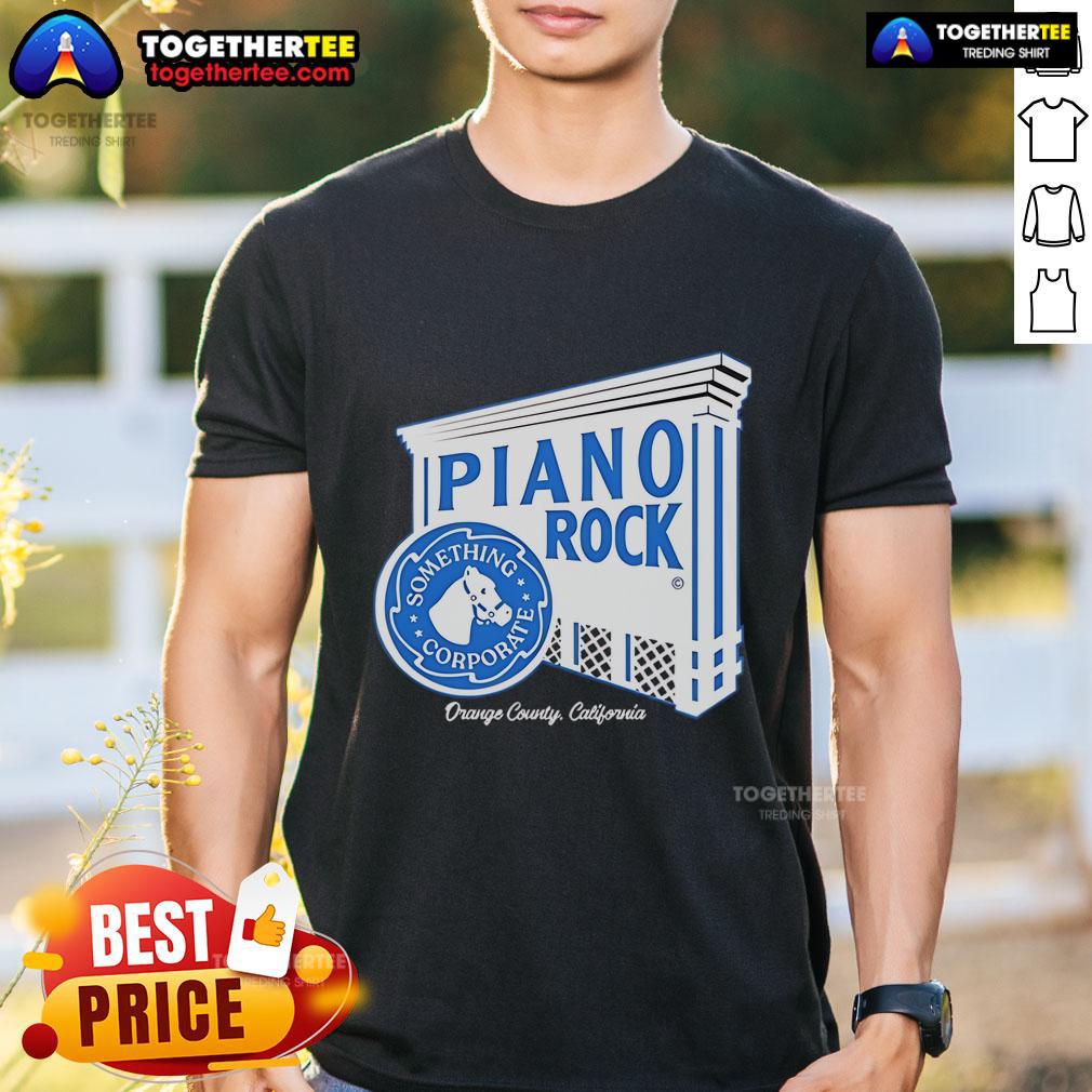 Premium Something Corporate Piano Rock T-Shirt featuring a stylish design for fans of alternative rock music.