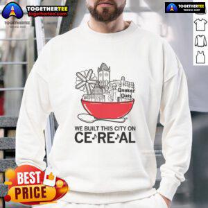 Alt Text: Premium We Built This City Sweatshirt in stylish design, perfect for casual wear and music lovers.