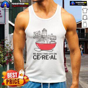 Premium We Built This City Tank Top featuring a stylish graphic design, perfect for summer fashion and casual wear.