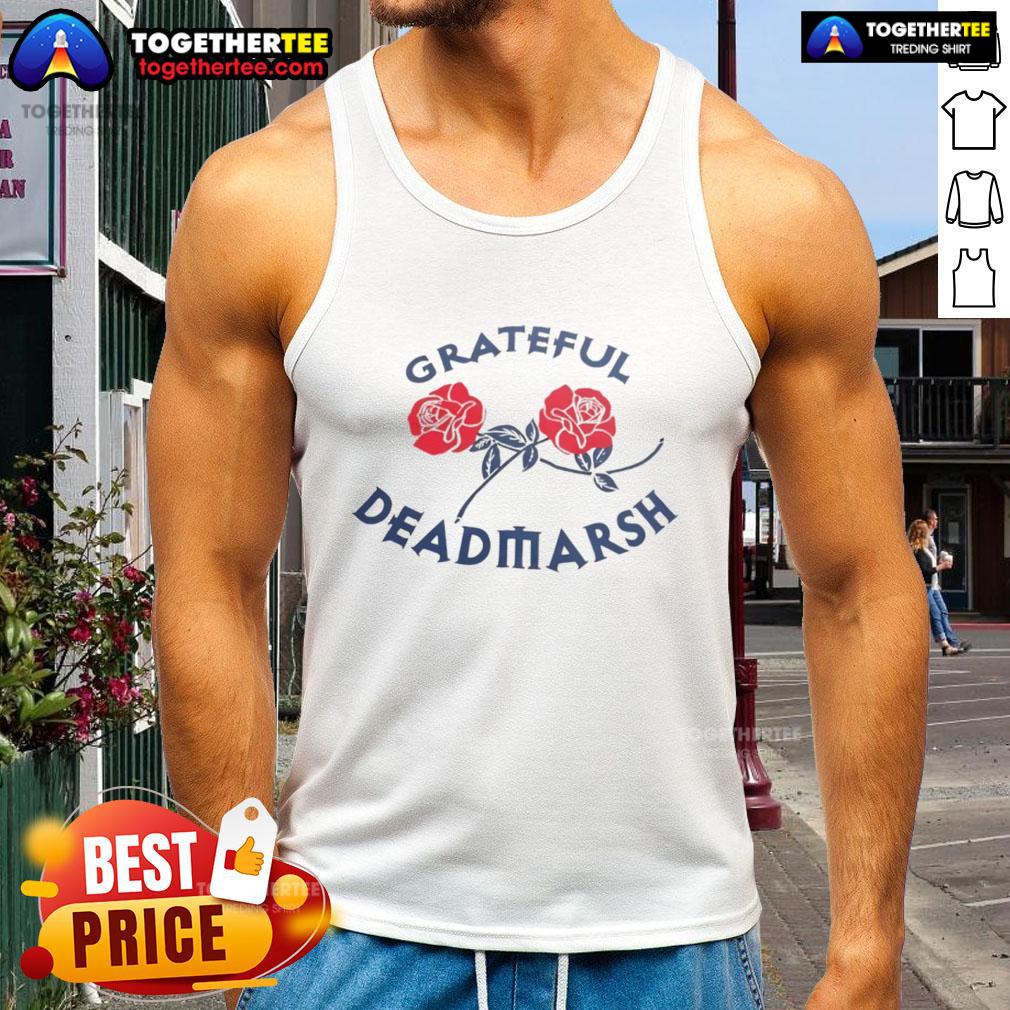 Pretty Grateful Deadmarsh Rose Tank Top featuring vibrant colors and floral design, perfect for summer fashion.