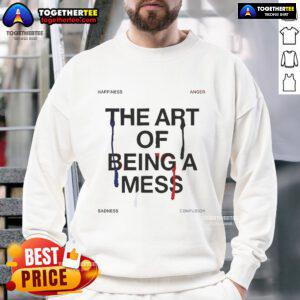 Cozy 'Pretty-The-Art-Of-Being-A-Mess' sweatshirt featuring stylish, casual design perfect for everyday wear.