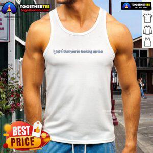 Top Loyle Carner Hope That You're Looking Up Too tank top featuring vibrant design and comfortable fit for casual wear.