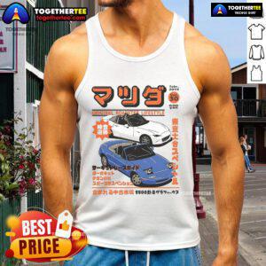 Stylish Top Miata Magazine Original Roadster Lifestyle tank top design featuring a classic Miata illustration.