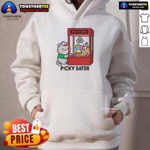 Cute cat paw design on a hoodie for picky eaters, perfect for cat lovers and cozy fashion enthusiasts.