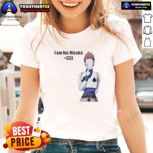 Good I Am His Hisoka Ladies Tee featuring vibrant design and stylish fit for fans of Hisoka from anime.