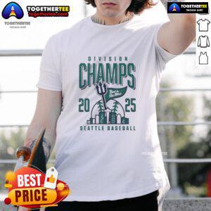 Alt Text: Good Seattle Mariners 2025 Division Champs T-Shirt celebrating their best in the West title with vibrant design.