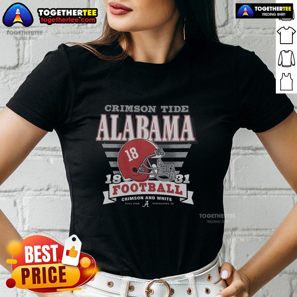 Hot Alabama Crimson Tide Stripe Splash Ladies Tee featuring vibrant colors and stylish design for passionate fans.