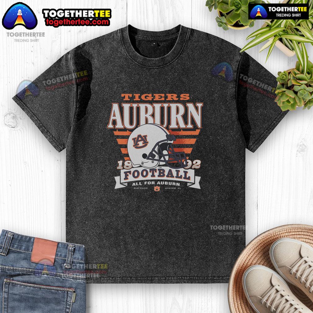 Hot Auburn Tigers Stripe Splash Washed T-Shirt featuring a vibrant design perfect for game day and fan apparel.