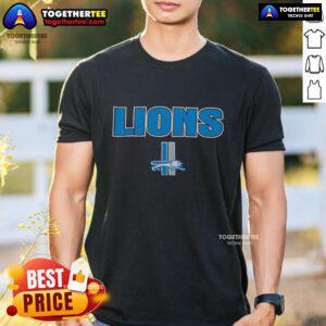 Hot Detroit Lions Throwback T-Shirt featuring vintage logo and vibrant colors, perfect for fans and collectors.