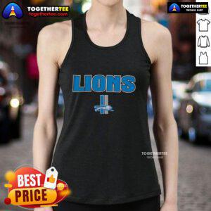 Stylish Hot Detroit Lions throwback tank top featuring bold team colors and logo, perfect for game day wear.