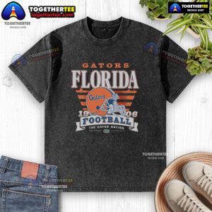 Hot Florida Gators Stripe Splash Washed T-Shirt featuring vibrant colors and a stylish design perfect for fans.