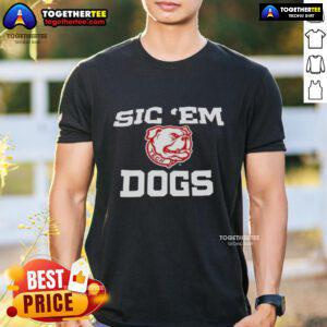 Hot Sic 'Em Dogs T-Shirt featuring a vibrant design perfect for dog lovers and fans of playful fashion.
