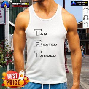 Stylish hot TRT tan rested tank top perfect for summer outings and casual wear, showcasing modern design and comfort.