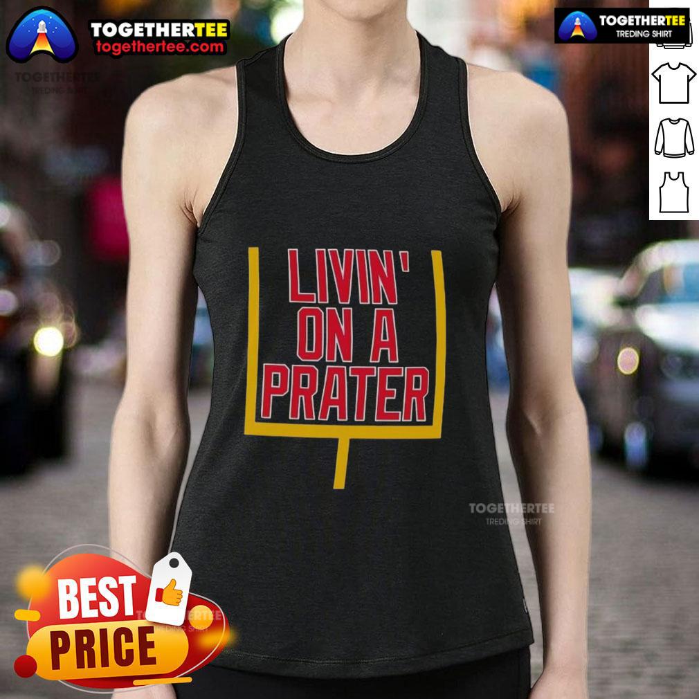 Nice Livin' on a Prater Buffalo Bills tank top featuring vibrant team colors and logo, perfect for game day wear.