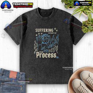 NBA Washed T-Shirt featuring 'Nice Suffering Is Part Of The Process' slogan, perfect for basketball enthusiasts.