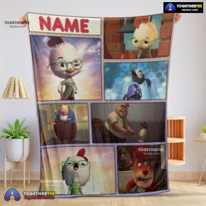 Official Disney Chicken Little Collage Poster Blanket Fleece Customized Blanket