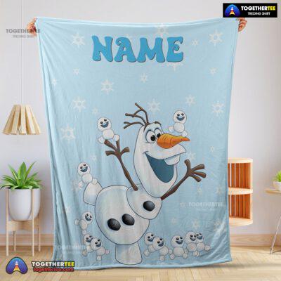 Official Disney Frozen Olaf Dancing Blanket Fleece Customized Blanket