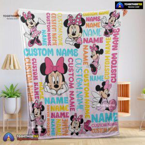 Official Disney Minnie Mouse Blanket Fleece Customized Blanket