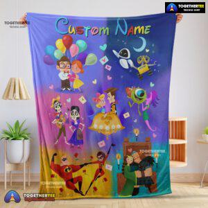 Official Disney Pixar Cartoon All Story Velveteen Cute Blanket Fleece Customized Blanket