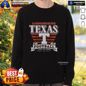 Official Texas Longhorns Stripe Splash Sweatshirt featuring bold colors and logo, perfect for fans and cozy wear.