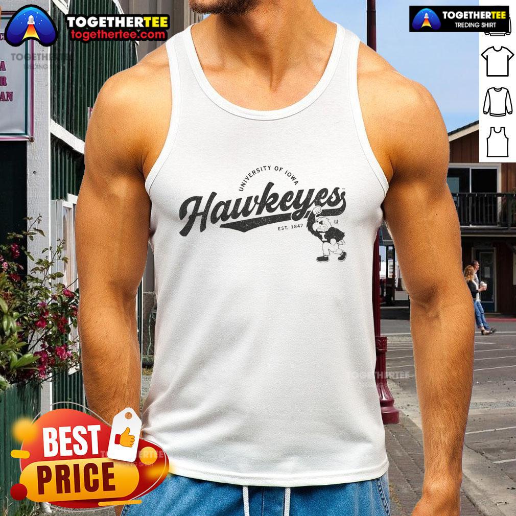 Premium Hawkeye Script Logo Tank Top featuring a stylish design, perfect for casual wear and Marvel fans.