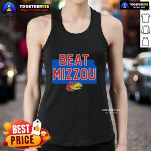 Premium Kansas Jayhawks Beat Mizzou State tank top, featuring vibrant team colors and logo, perfect for game day attire.