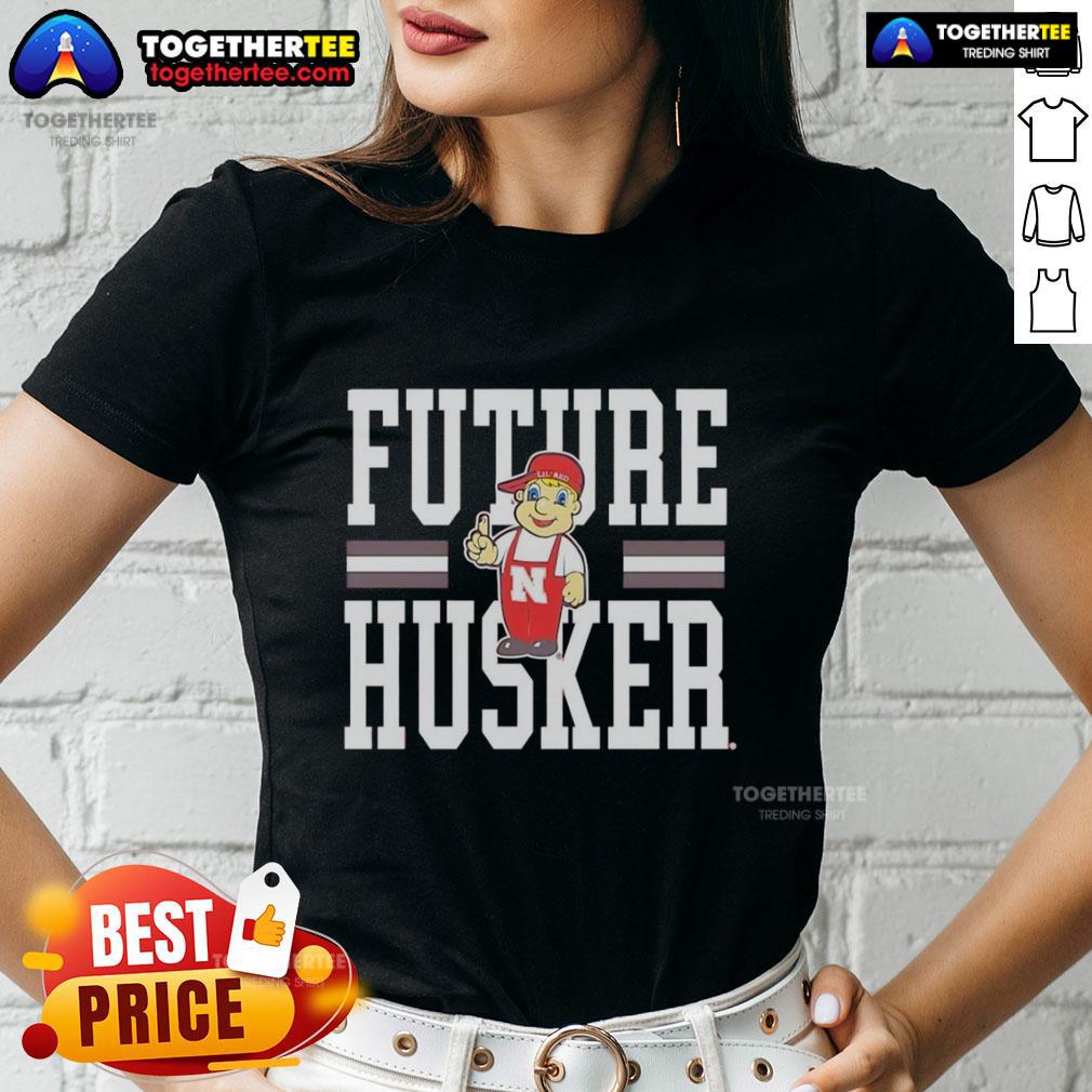Premium Nebraska Cornhuskers Future Husker Ladies Tee in red, perfect for showing team spirit on game day.