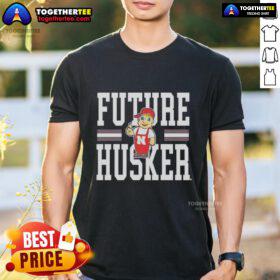 Premium Nebraska Cornhuskers Future Husker T-Shirt in red with team logo, perfect for young fans and future supporters.