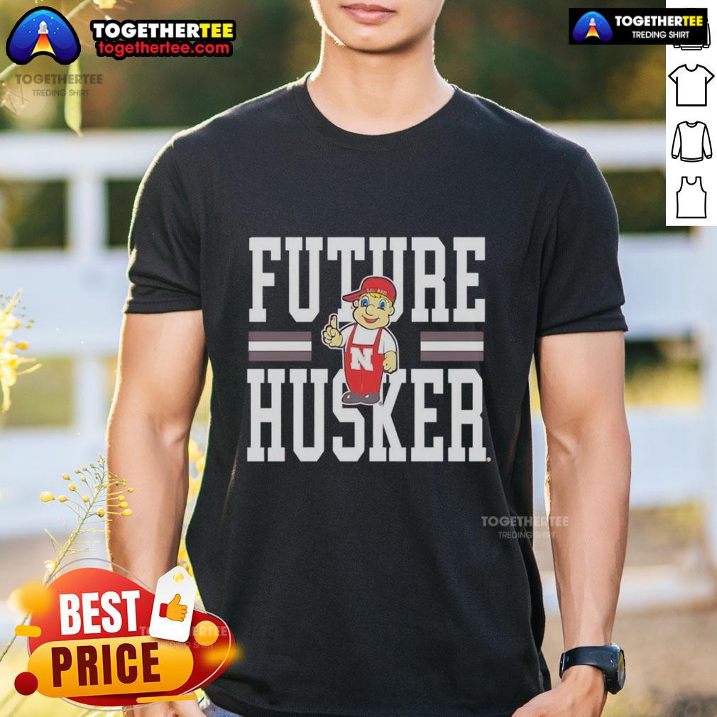 Premium Nebraska Cornhuskers Future Husker T-Shirt in red with team logo, perfect for young fans and future supporters.