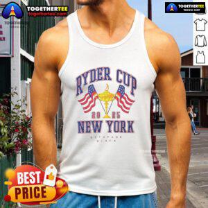 Premium Ryder Cup Golf New York 2025 tank top featuring a stylish design perfect for golf enthusiasts.