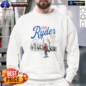 Premium Ryder Cup Skyline Golf New York 2025 sweatshirt featuring a stylish design for golf enthusiasts.