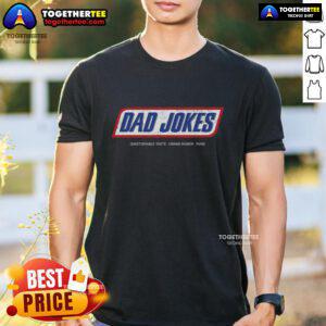 Funny 'Pretty Dad Jokes Questionable Taste Edition' T-Shirt featuring humorous dad joke designs, perfect for casual wear.