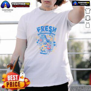 Pretty Intergalactic Boba T-Shirt featuring colorful boba tea and space-themed graphics for trendy, cosmic fashion lovers.